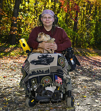 Wounded warrior and Army veteran Angie Lupe decided to share her story, including her thoughts of suicide, to help other veterans who are struggling.