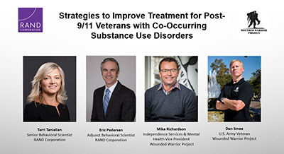 Wounded Warrior Project Teams with RAND to Discuss Substance Use
