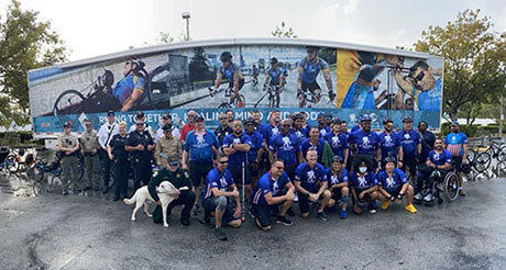 Veterans from all over take part in a WWP Soldier Ride in South FL
