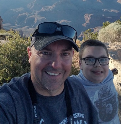 Nick at the Grand Canyon