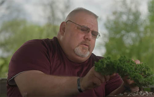 Air Force veteran Tim McDonough finds creative outlets like caring for bonsai trees and cooking help alleviate his PTSD symptoms.