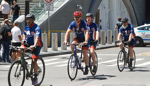 Warriors take part in Soldier Ride 250 from Washington, DC to New York City.