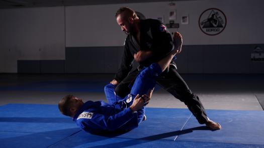 Eric doing martial arts.