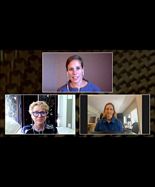 woman warriors and veterans in a virtual event