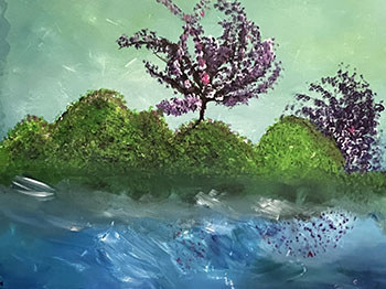 Hills and Ocean Art