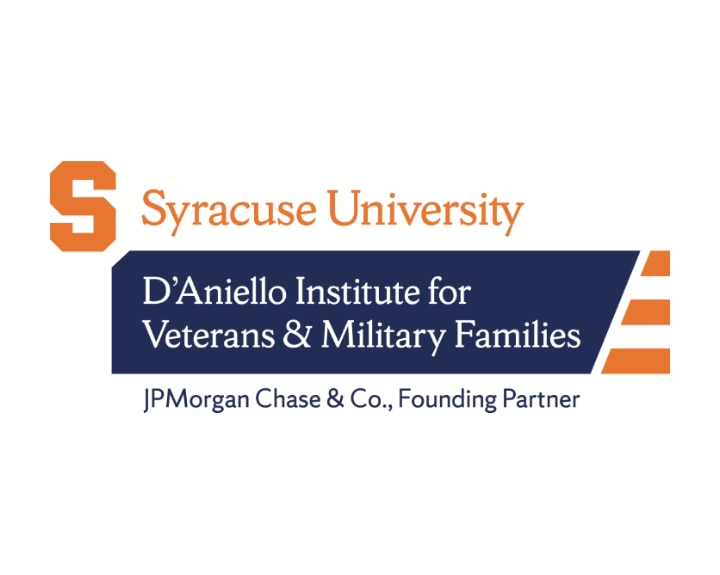 Syracuse University - D'Aniello Institute for Veterans & Military Families logo - JPMorgan Chase & Co., Founding Partner.