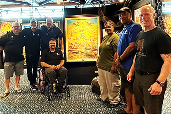 Artist Auctions Off Artwork On High Seas To Support Injured Veterans