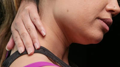 Warrior stretching neck.