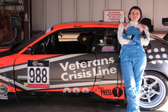 Melissa McMahon and her endurance race care #988.