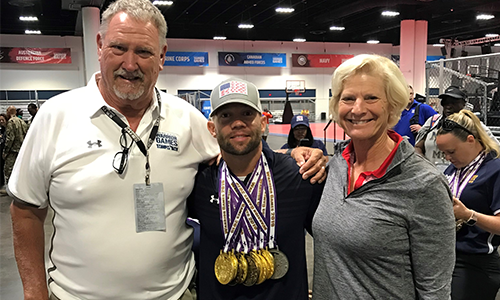 Jacob Cox and parents