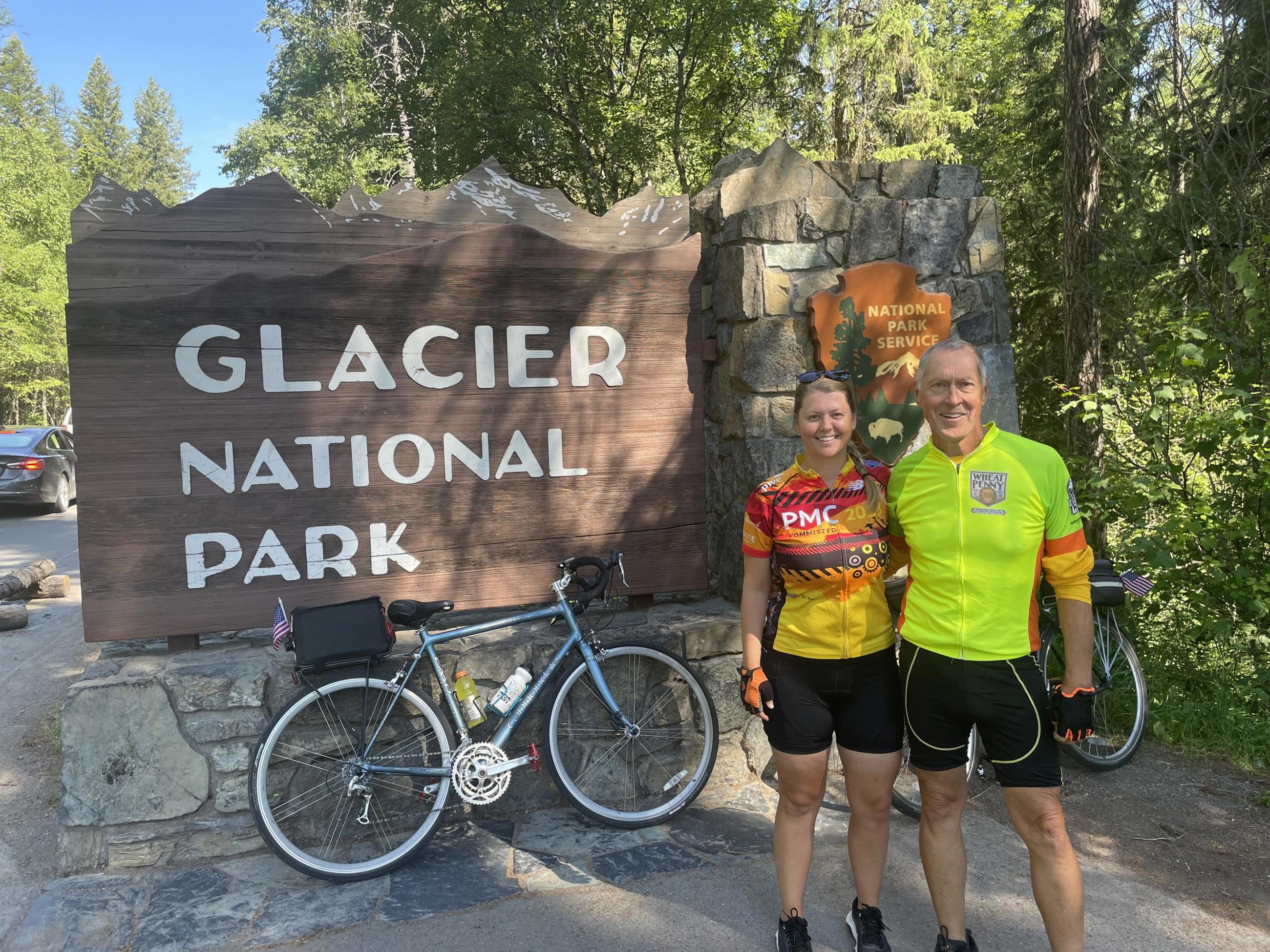 The Coffeys at Glacier National Park