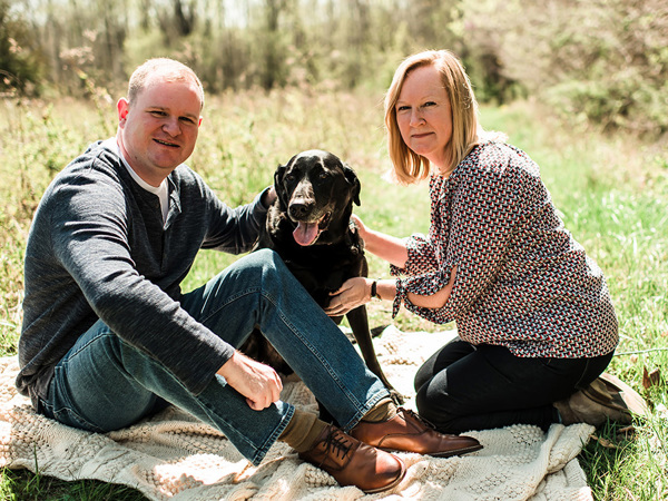 Jennifer Jenkins with her brother, Jamie (left) and her son, Grant. 