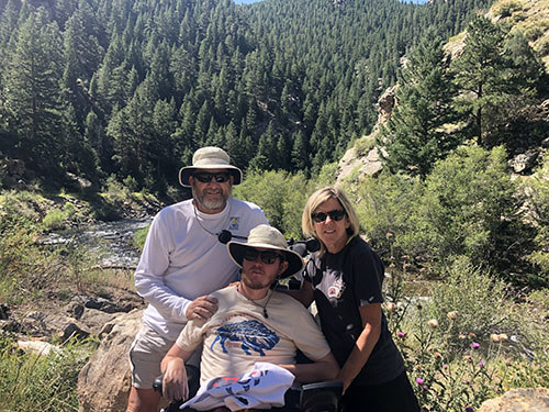 The Fohner family, Josh, Mike and Kelly.