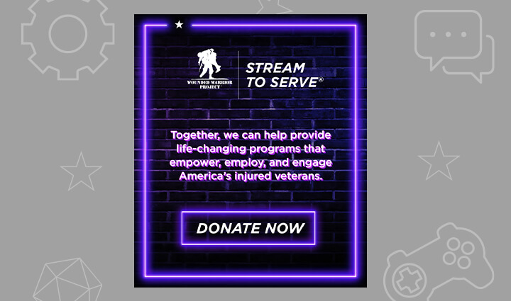 WWP Stream to Serve branded donate button.