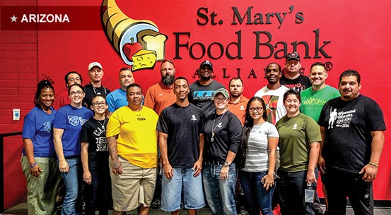 Twenty-two warriors and family members packed enough food to provide 6,800 meals for food-insecure families in the Phoenix area.