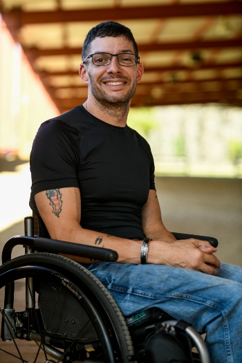 Man smiling at camera