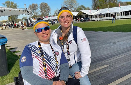 Beth and Anna at the Invictus Games in 2022.