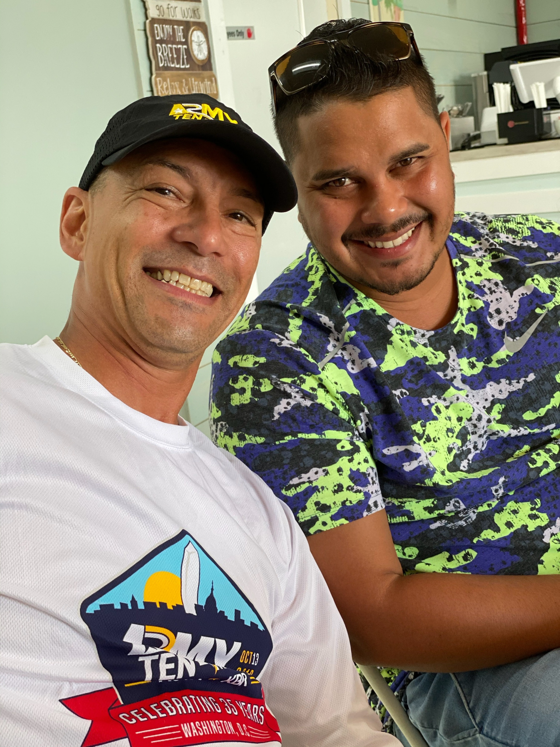 Junior and his son, Yankarlos Teron