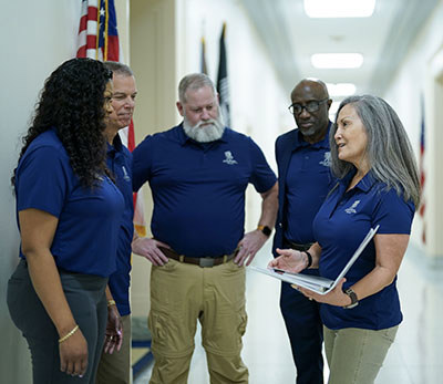 Warriors at a Congressional fly-in to advocate for legislation that improves the lives of veterans.