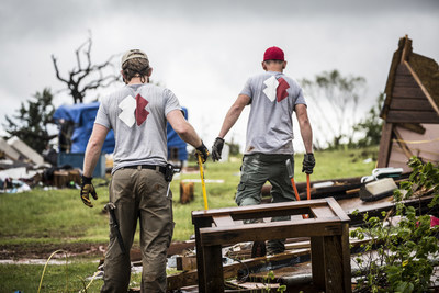 Team Rubicon volunteers clear debris after a storm.Photo courtesy of Team Rubicon