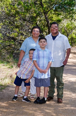 Jessica and Anthony Villarreal and their children