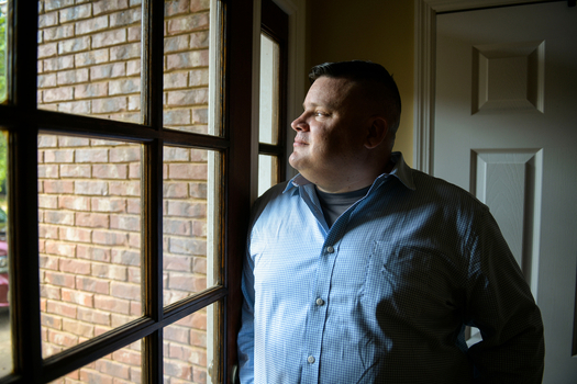 Jake at a window