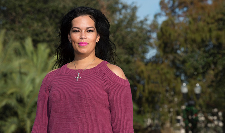 Retrato del guerrero herido Yomari Cruz.