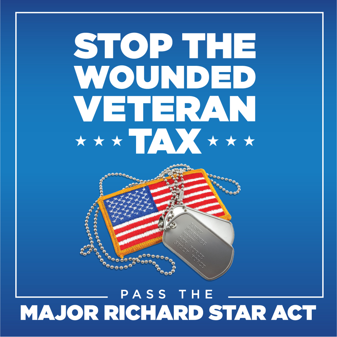Facebook Linkedin X_Pass The Major Richard Star Act Stop The Wounded Veteran Tax