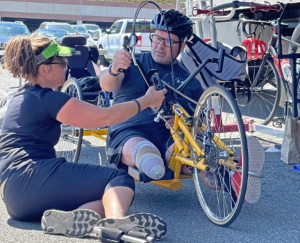 Soldier Ride helps warriors use adaptive bikes to stay active and connect with other veterans.