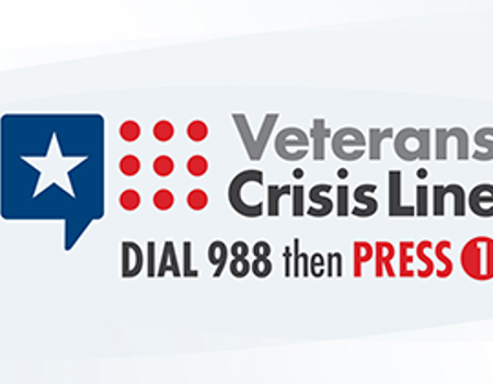 Veterans Crisis Line - DIAL 988 then PRESS 1.