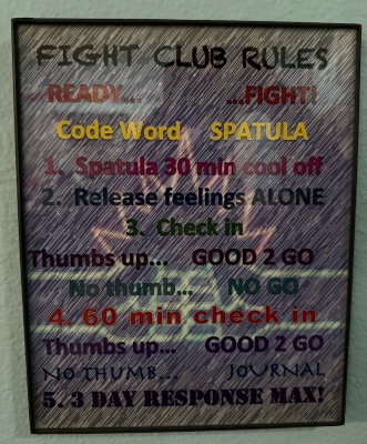 The Fight Club Rules list