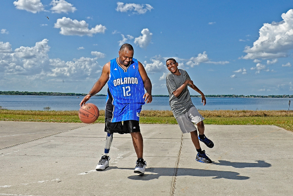 Chris Gordon playing ball