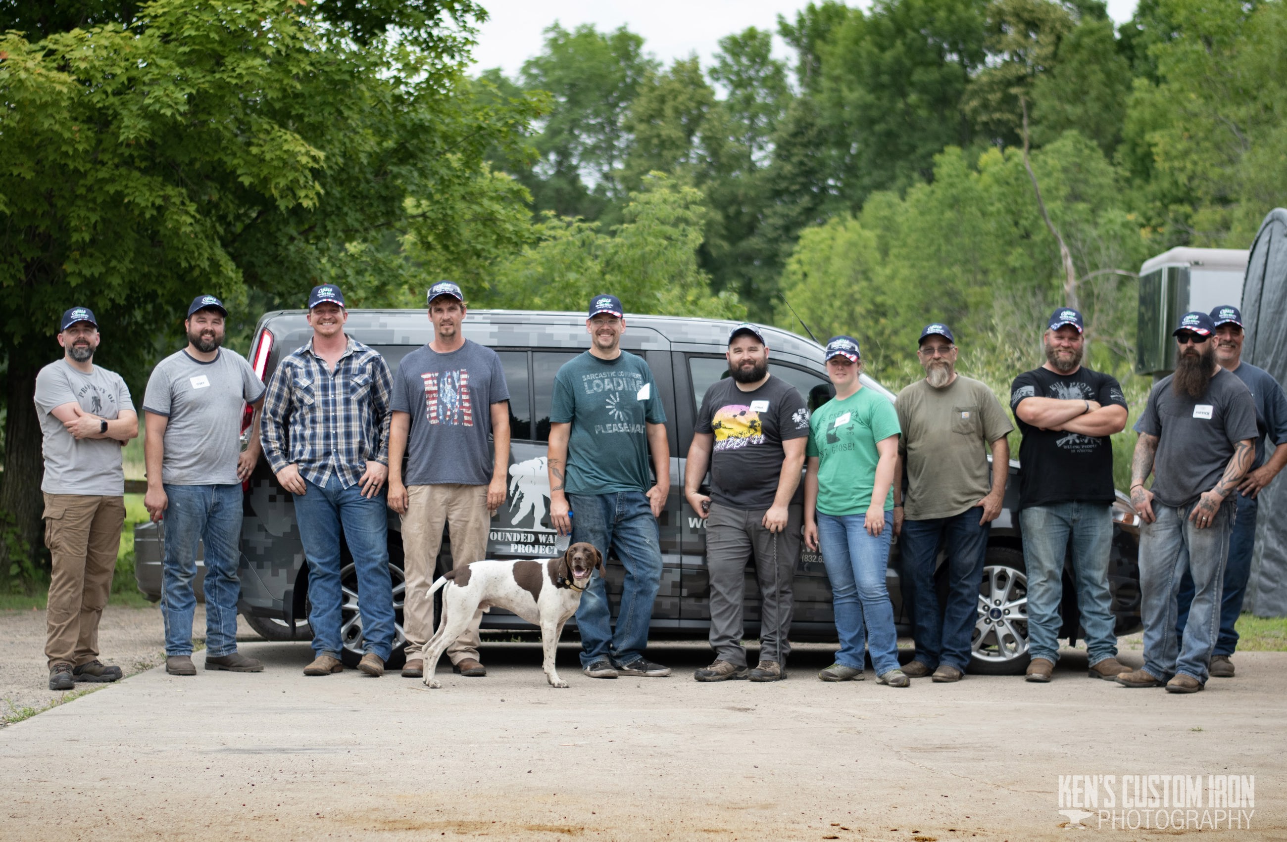 Injured veterans had the opportunity to learn blacksmithing alongside other veterans from Wounded Warrior Project® (WWP) at Ken’s Custom Iron in Avon, Minn. The shop donated the class and prepared lunch for the group.