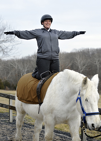 Angie Peacock doing Equine Therapy