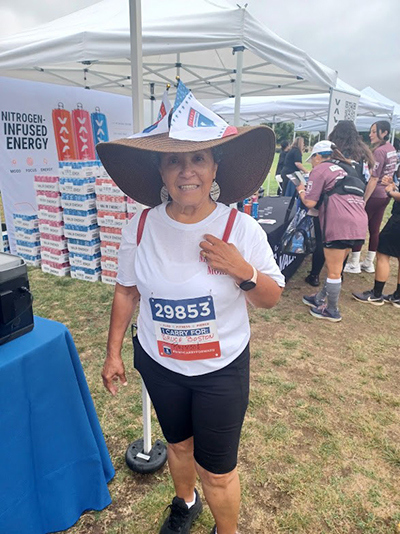 RoseMarie Boston at a Carry Forward 5K.