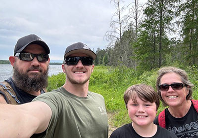 Phil and Melissa Krabbe with their sons.