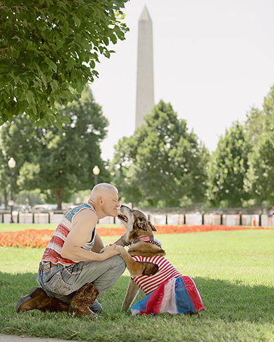 Eric and Ciara, his K-9 hero.
