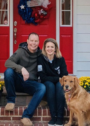 Tonya Star with her husband, Major Richard Star. 
