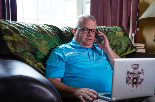Chris Hoff on a phone call.