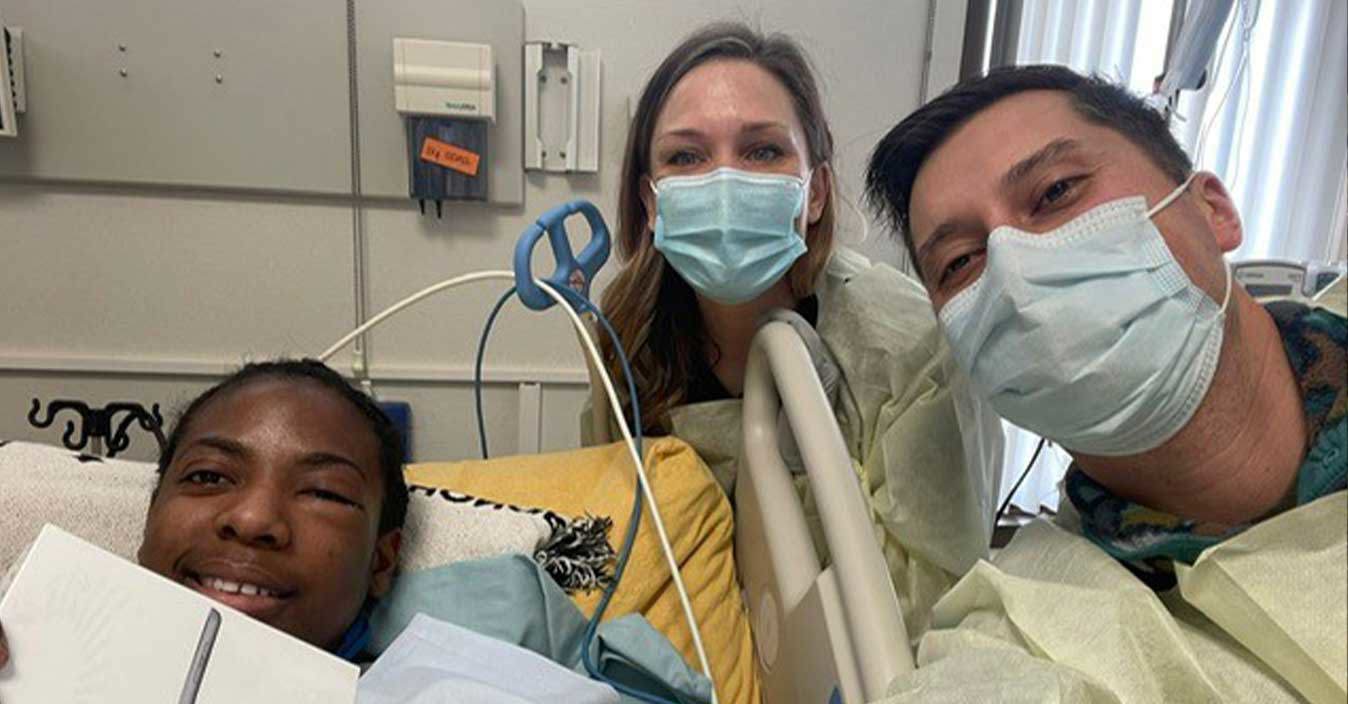 Along with medical staff, Corine also had teammates from Wounded Warrior Project by her side, providing support and comfort items. Along with medical staff, Corine also had teammates from Wounded Warrior Project by her side, providing support and comfort items.
