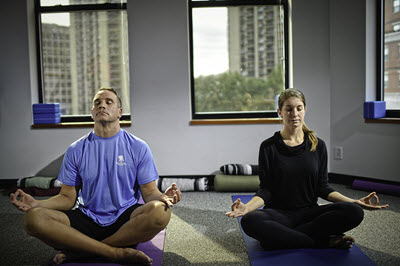 Bill doing yoga