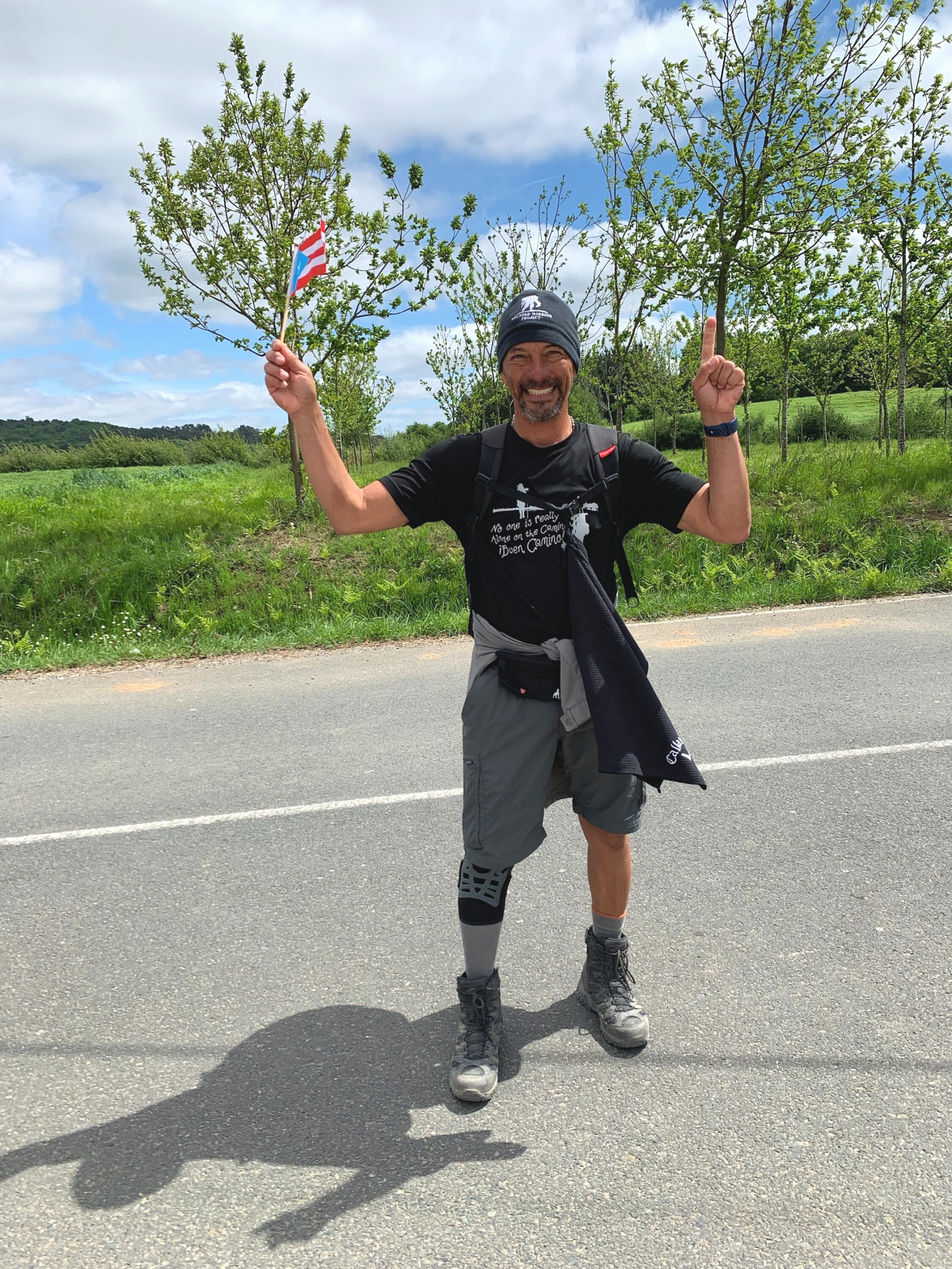 Junior Teron walks the Camino de Santiago to pray for his son. Completing the pilgrimage from France to Spain was Junior’s second goal.