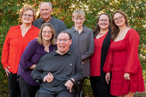 Eric Edmundson and his family.