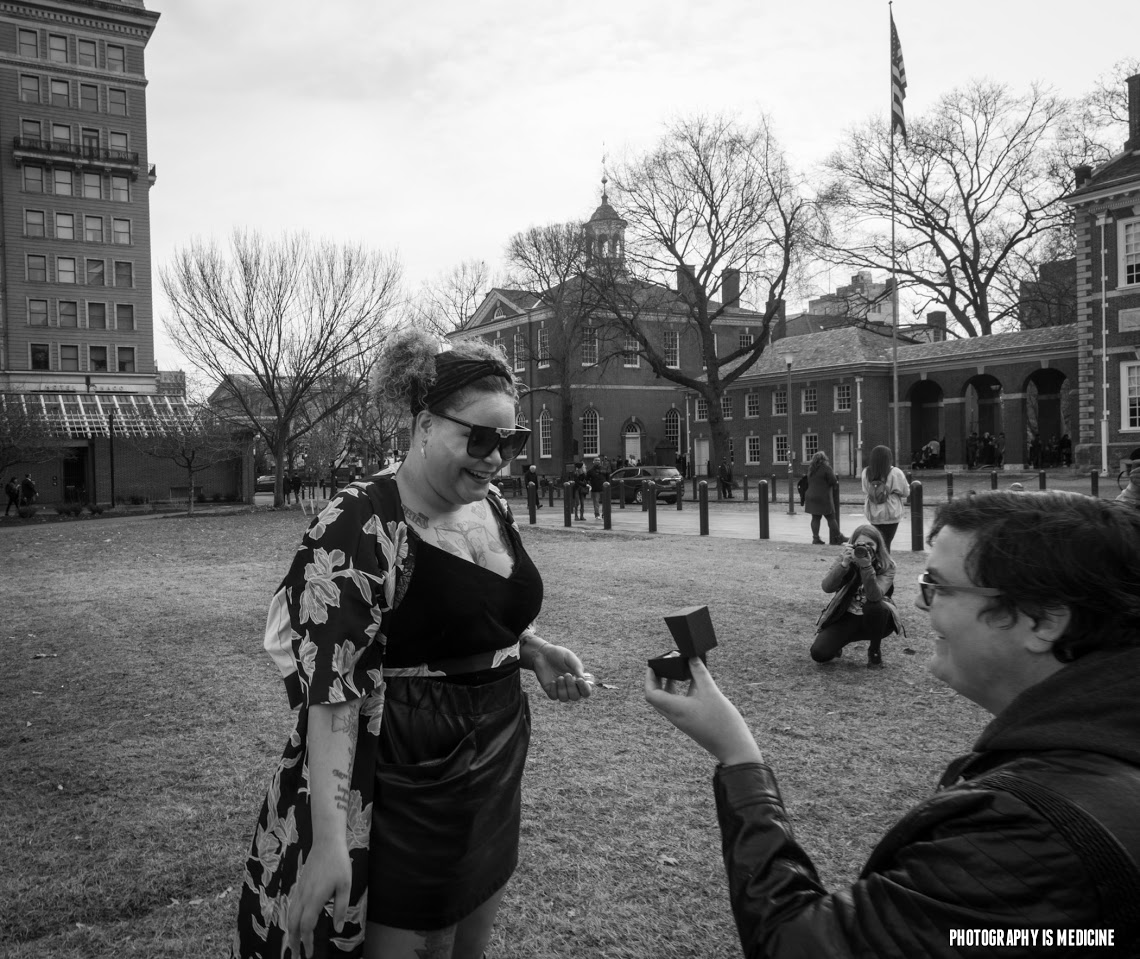 Army veteran Briana McCrae receives a surprise wedding proposal from Frank Carr.