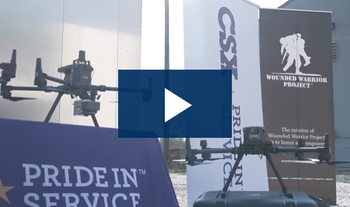 CSX Pride In Service drone program.