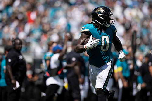 Jacksonville Jaguars linebacker Devin Lloyd regularly supports military and veteran causes as does the NFL through its Salute to Service campaign.