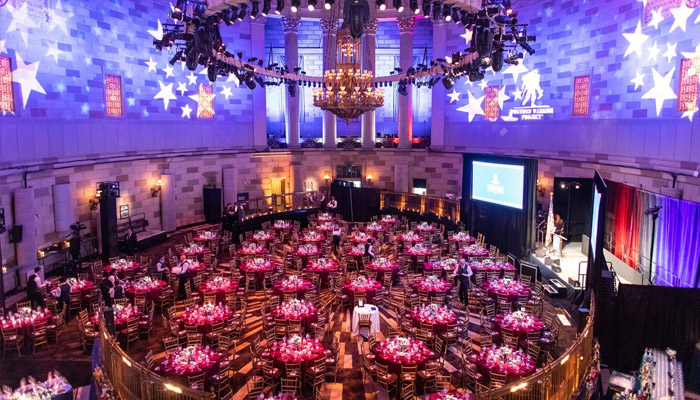 WWP Courage Awards and Benefit Dinner overhead shot