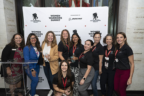 A group of women veterans at the 2025 Women Warriors Summit.