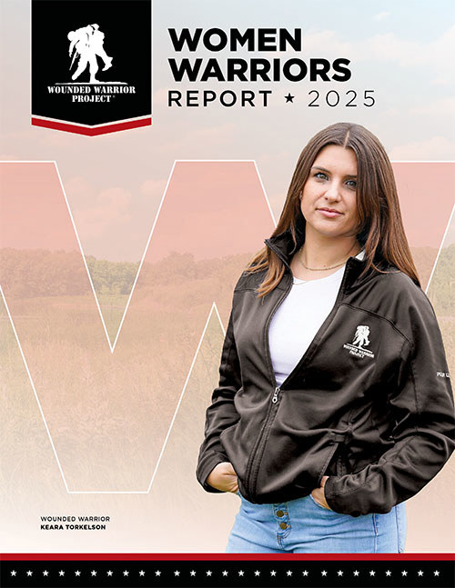 The cover of WWP's 2025 Women Warriors Report.