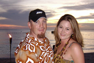 Brian met his future wife Erika when they were both in training at Fort Liberty, North Carolina.